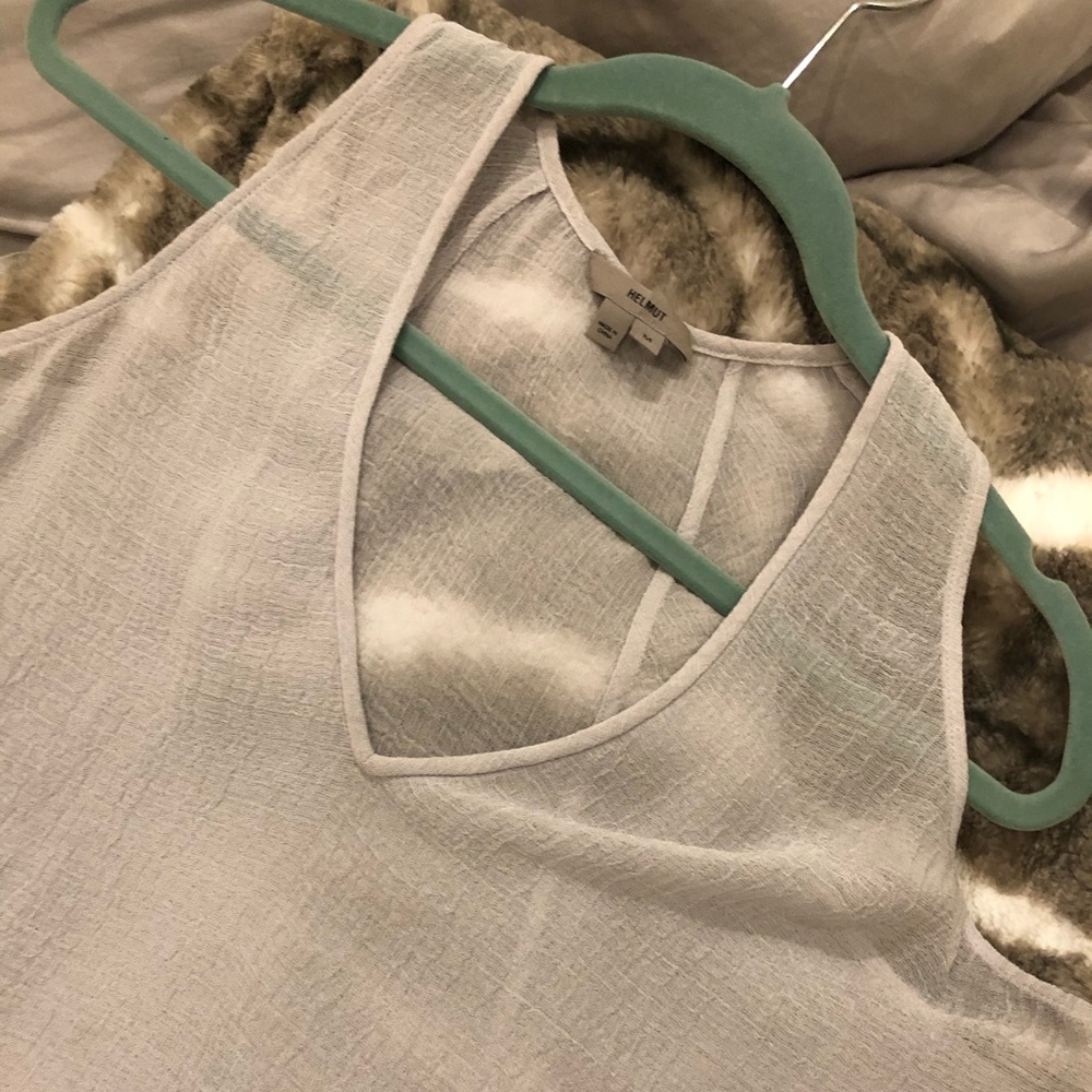 Helmet Lang sheer loose tank